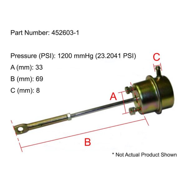 GT40 Turbo Actuator for International Harvester Truck A-0010 - Image 6