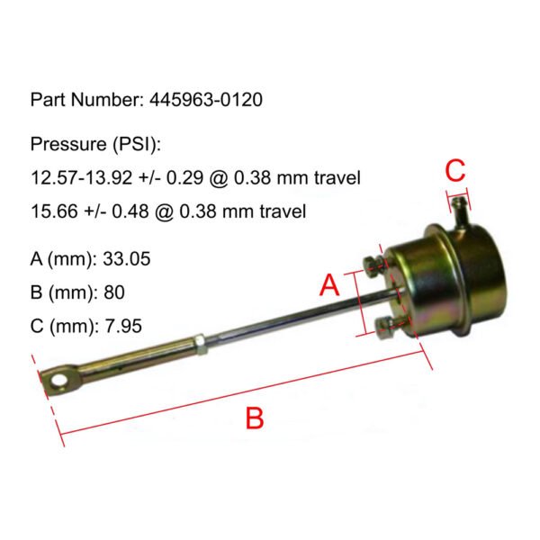 GT22 Turbo Actuator for Dachai 445963-0120 - Image 6