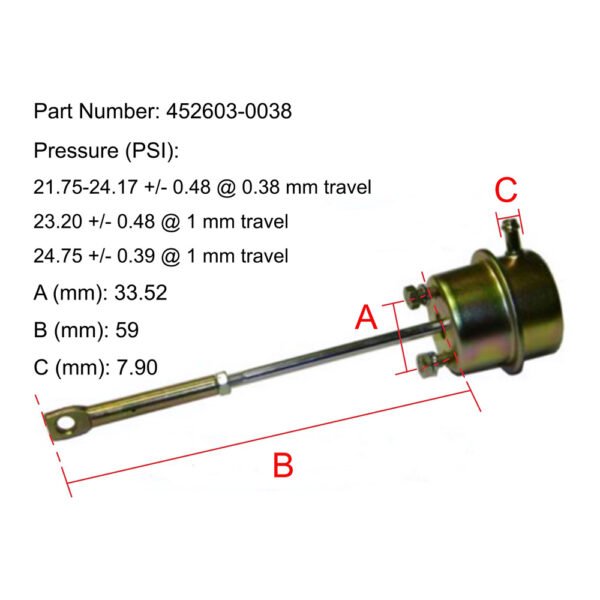 GT35 Turbo Actuator for Shan Qi De Long 452603-0038 - Image 4