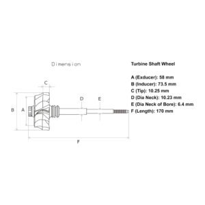 T04B Turbo Turbine Wheel for Mercedes-Benz Agricultural Tractor RP-0064 - Image 4
