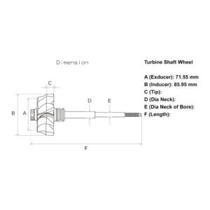 HE531V Turbo Turbine Wheel for Cummins Engines RP-0056 - Image 4