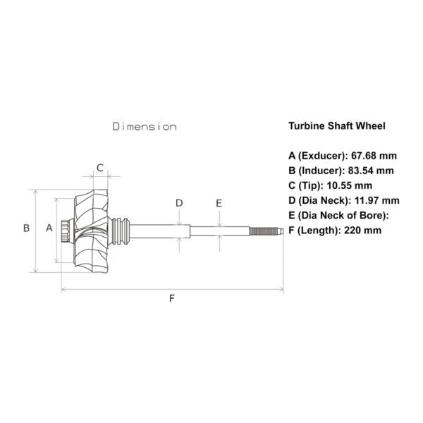 B3G Turbo Turbine Wheel RP-0026 - Image 4