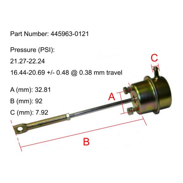 GT25 Turbo Actuator for Asia Motors 445963-0121 - Image 5