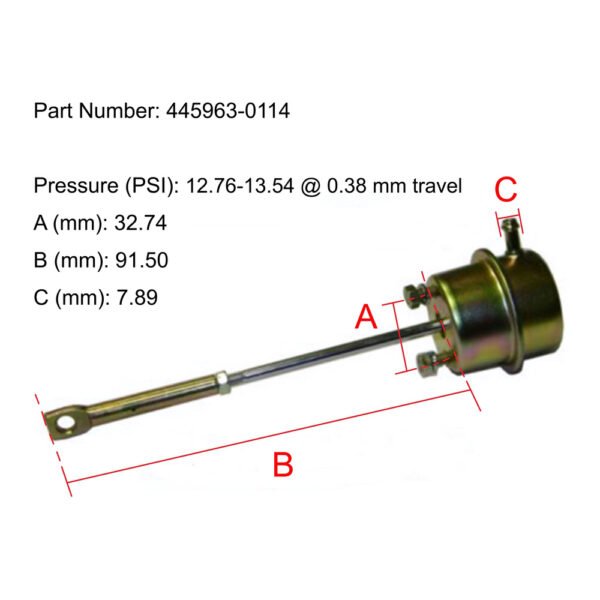 TB28 Turbo Actuator for Yunnei 445963-0114 - Image 5