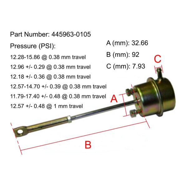 GT2559S Turbo Actuator for FAW Highway Truck 445963-0105 - Image 6