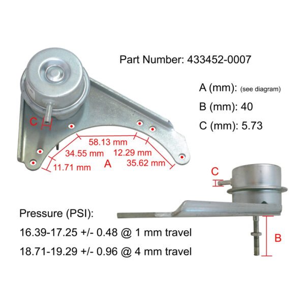 GT2056 Turbo Actuator for Naveco Iveco Powerdaily Truck 433452-0007 - Image 8