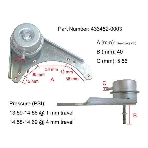 GT17 Turbo Actuator for Iveco Daily Truck 433452-0003 - Image 5