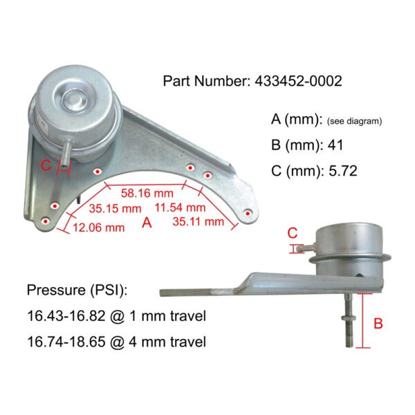GT17 Turbo Actuator for Iveco Daily Turbodaily 433452-0002 - Image 8
